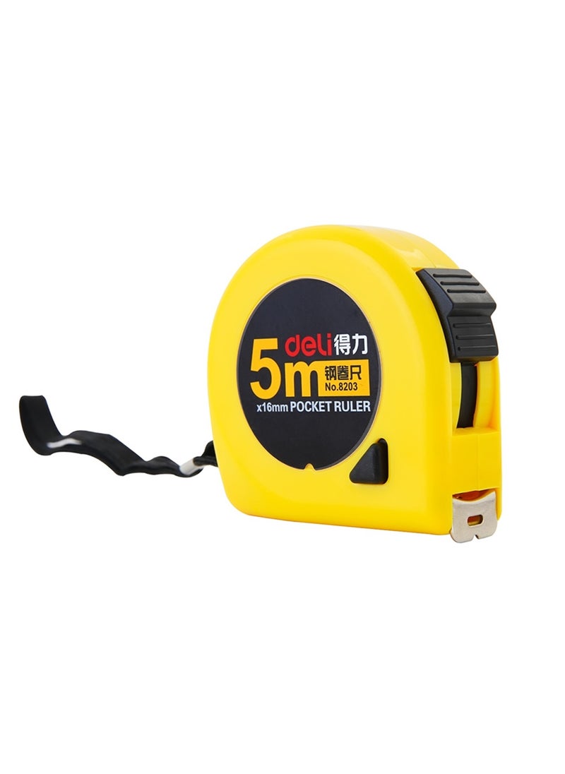 Deli Pocket Size Steel Measuring Tape 5 Meter Length  - Image 3