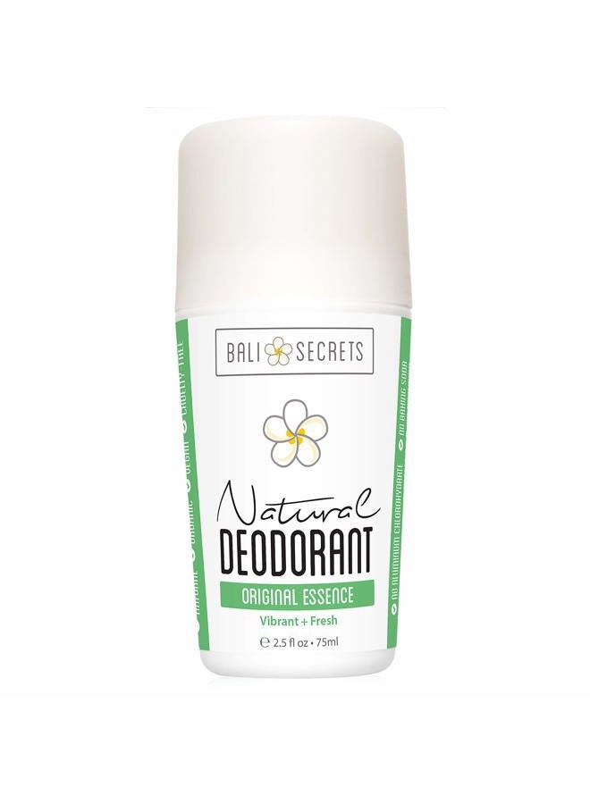 BALI SECRETS All Natural Deodorant. Pure & Simple Ingredients. Organic & Vegan. All Day Protection [Scent: Original Essence] - Image 1