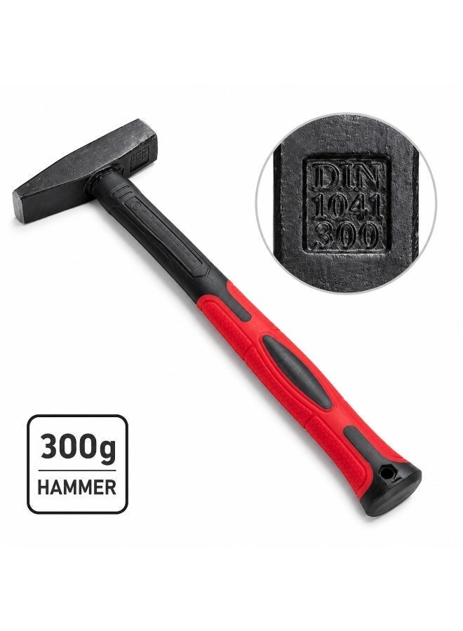 300g Hand Hammer with Non-Slip Rubber Grip – For Home Repairs, Workshop and Maintenance Use - Image 1