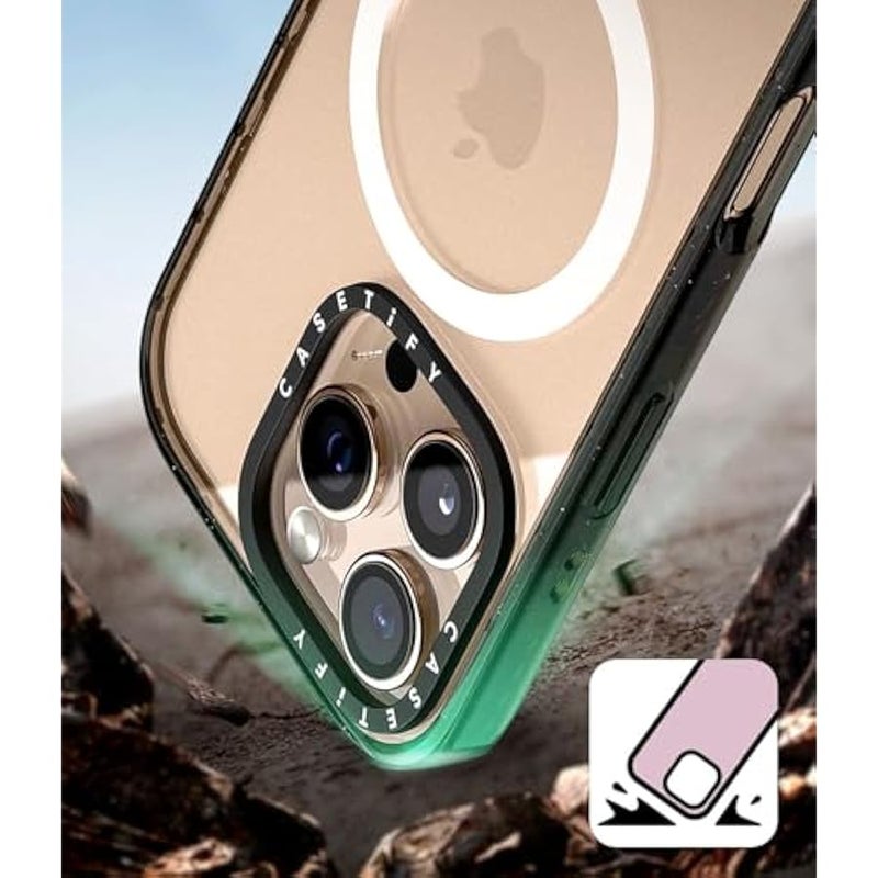 Casetify Impact iPhone 15 Case 【4X Military Grade Drop Tested / 8.2ft Drop Protection/Compatible with Magsafe】 - Cute Prints - Magic Mushrooms - Clear Black - Image 4