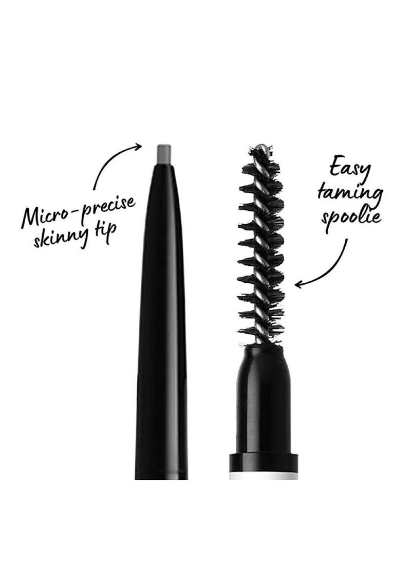 Huitich Micro Eyebrow Pencil Double-Ended Ultra-Fine Black Pencil - Image 5