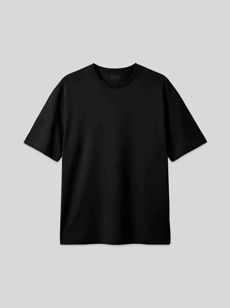 تومي لايف TOMMY Oversized Cotton Blend Crew Neck T-Shirt