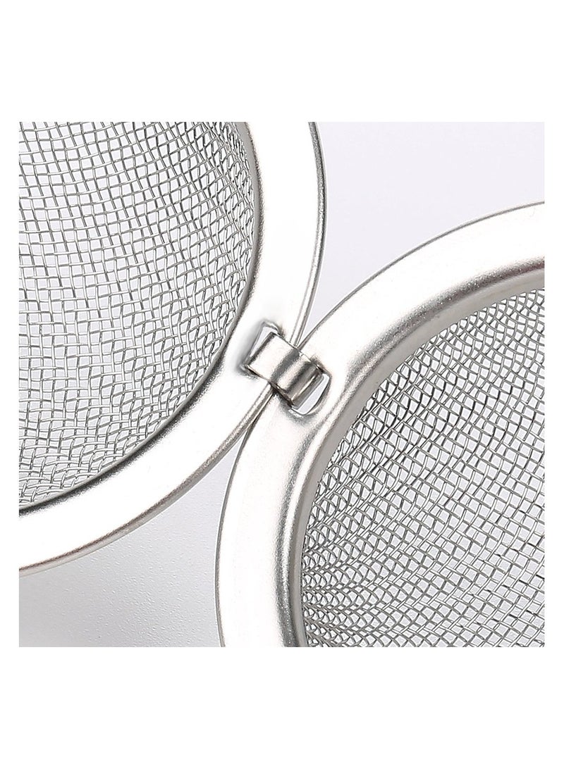 2PCS Stainless Steel Mesh Tea Infuser, 2.1 Inch Tea Ball Tea Strainer Tea Diffuser Tea Steeper for Filtering Tea  - Image 2