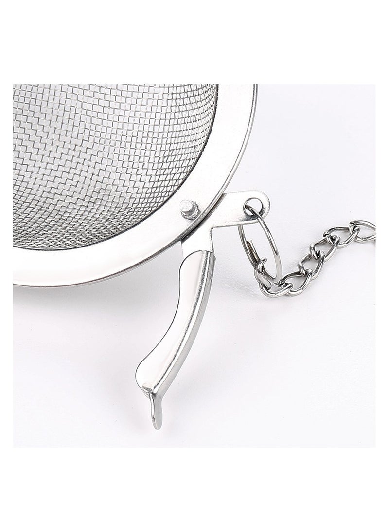 2PCS Stainless Steel Mesh Tea Infuser, 2.1 Inch Tea Ball Tea Strainer Tea Diffuser Tea Steeper for Filtering Tea  - Image 3