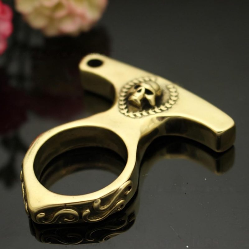 Vintage Brass Keychain: Zinc Alloy & Hardened Steel, 85% Larger Storage - 4-Digit High-Security Dial, Weather-Ready Design for Edc, Outdoor Enthusiasts & Diyers - Image 2