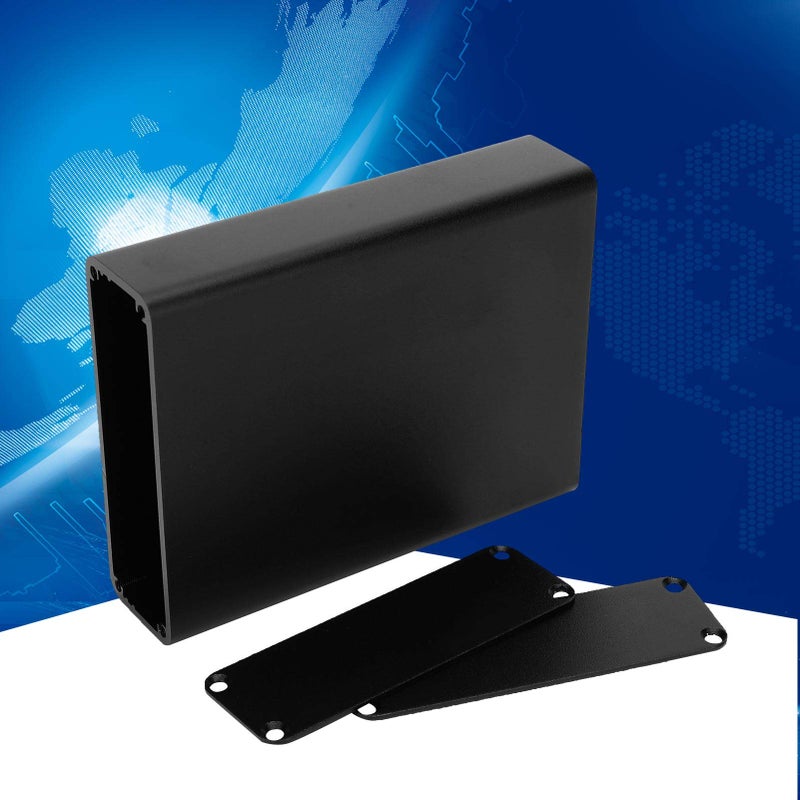 Aluminum Alloy Enclosure Case Sandblasted Oxidized Compact Sealed with Screws - Image 3