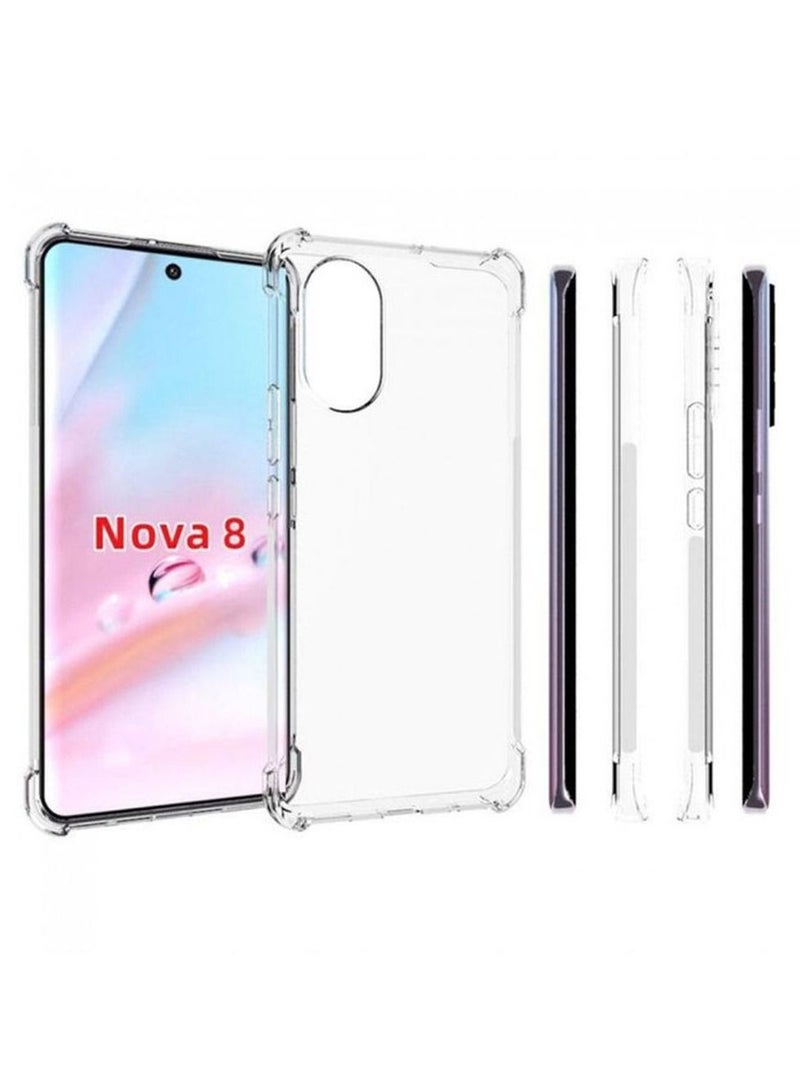 Huawei Nova 8 Protective Slim Transparent Shockproof Gorilla Bumper TPU Case Cover - Image 2