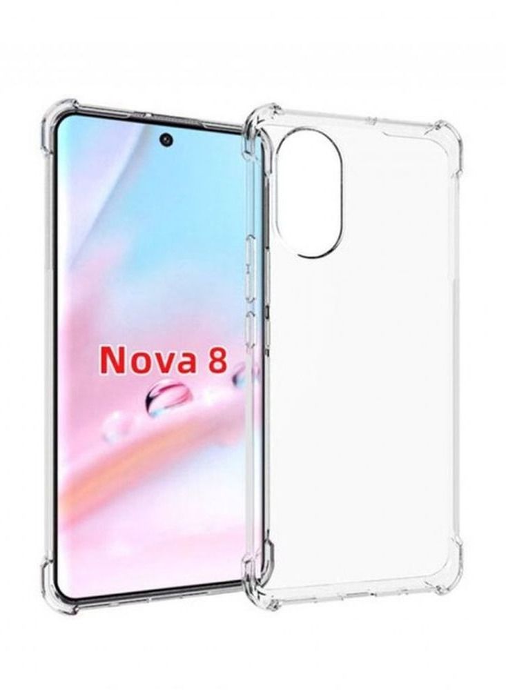 Huawei Nova 8 Protective Slim Transparent Shockproof Gorilla Bumper TPU Case Cover - Image 1