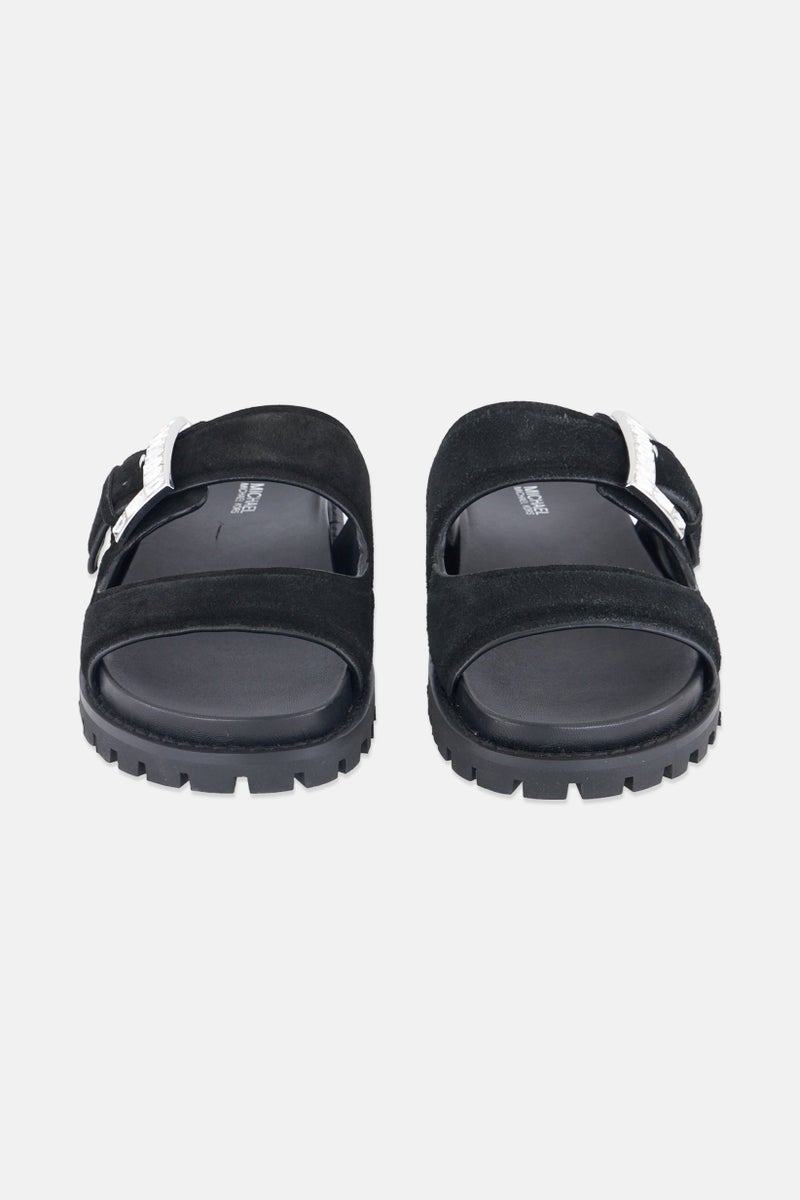 Michael Kors Women Medium Giselle Slip On Slide, Black - Image 4