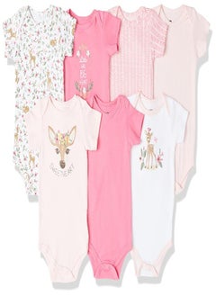 hudson baby Hudson Baby Unisex Baby Cotton Bodysuits Floral Deer, 9-12 Months  - Image 4
