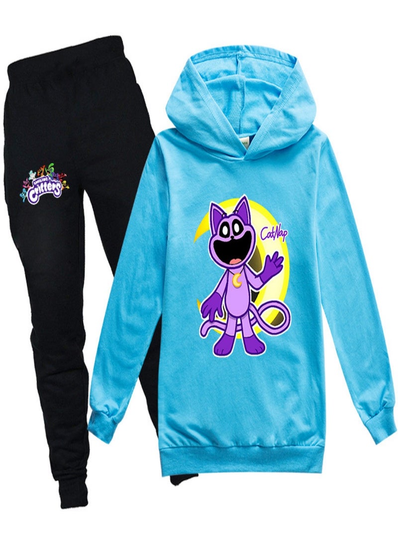 smiling critters Unisex long Sleeve Stylish Top hoodie cotton sweatshirts for Boys Girls Kid Children - Image 1