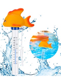 Large Floating Pool Thermometer - Easy to Read Water Temperature, Shatter Resistant with String for Indoor & Outdoor Pools and Spas (C)