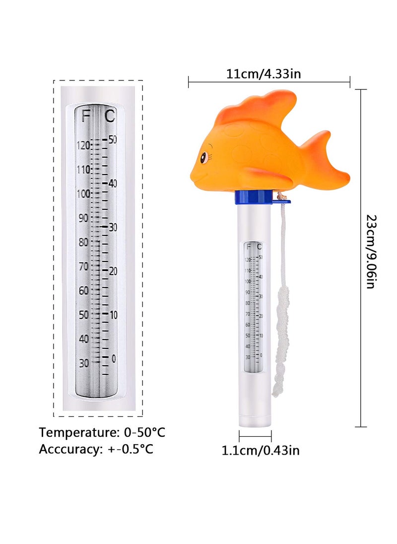 Generic - Large Floating Pool Thermometer - Easy to Read Water Temperature, Shatter Resistant with String for Indoor & Outdoor Pools and Spas (C) - Image 1
