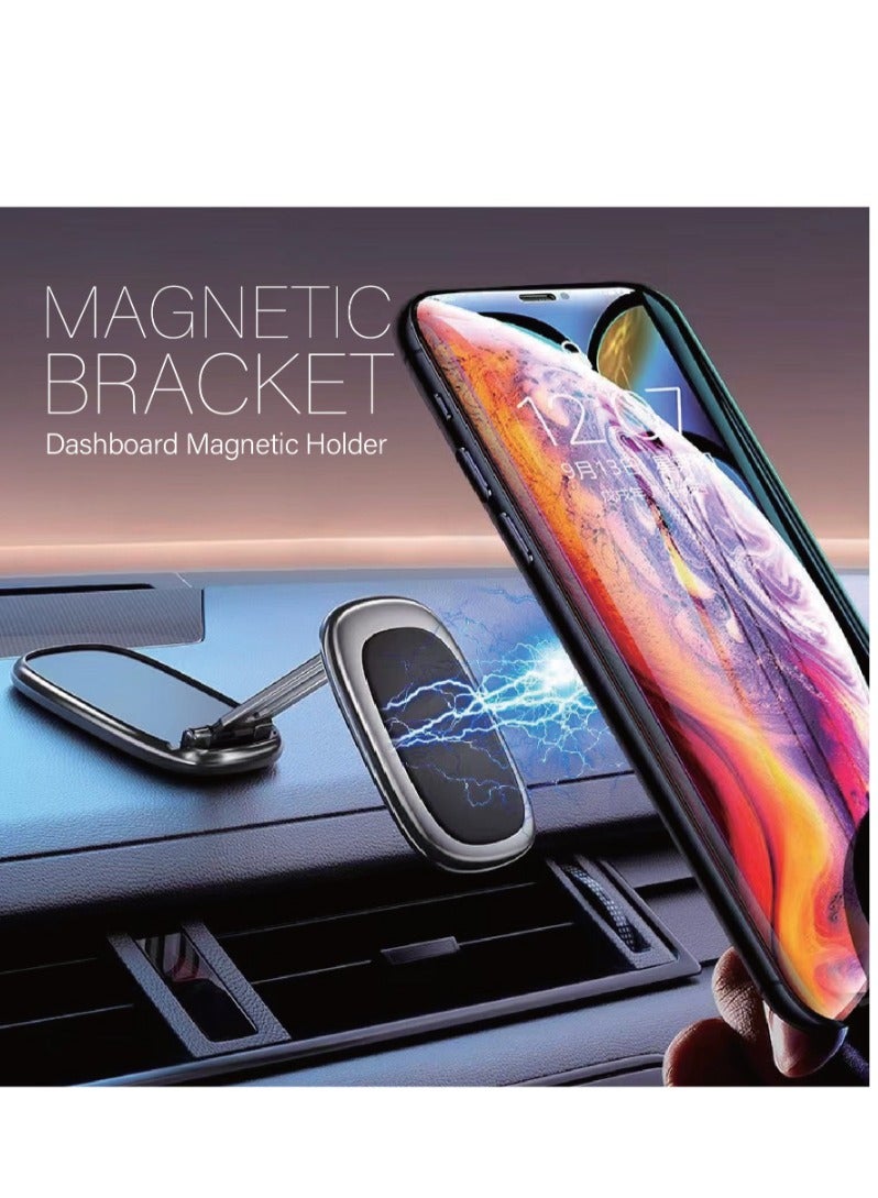 ACLIX Magnetic Car Cell Phone Holder,Foldable and 360° Rotation, 6 Strong Magnets, Suitable for All Phones - Image 2