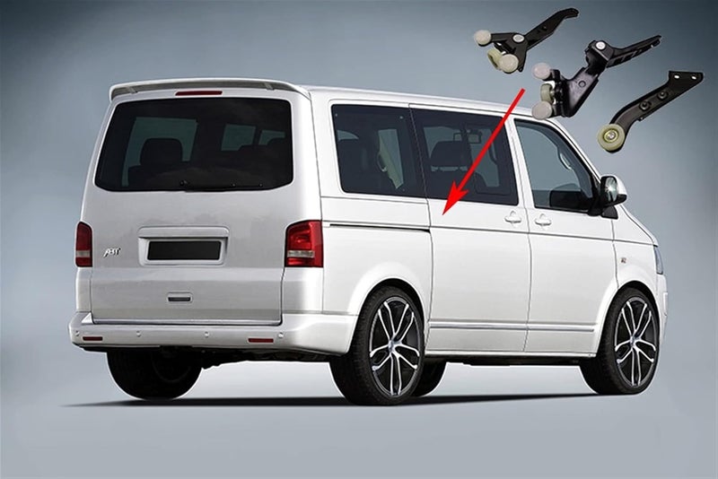 DEMULAX Right Sliding Door Roller Arm Guide Mount Set for VW T5 - Image 5