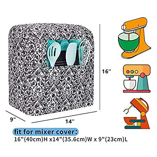 TUYUU Kitchen Aid Mixer Cover,Kitchen Mixer Cover Compatible with 6-8 Quarts Kitchenaid/Hamilton Stand Mixer,Cover For Kitchen Aid Mixer,Kitchen Stand Mixer Covers.Kitchen Aid Mixer Assecories.Paisley - Image 2