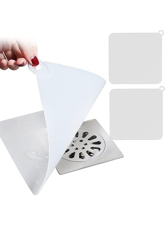 سدادة تصريف ارضية سميكة من السيليكون مضادة للروائح الكريهة ومضادة للحشرات، سدادة حوض سيليكون مضادة للروائح الكريهة للمطبخ والحمام وغرفة الغسيل من قطعتين - Image 1