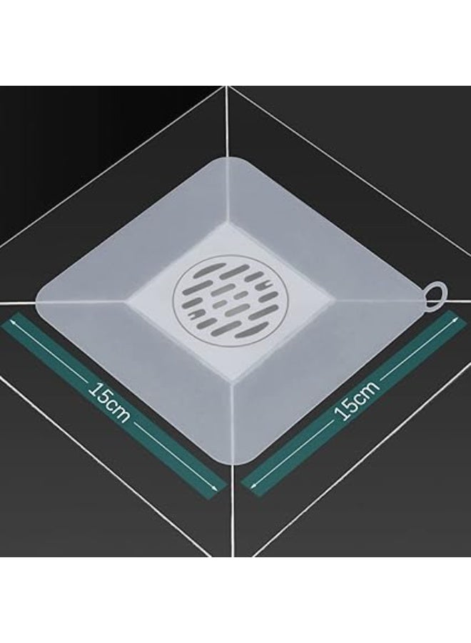 سدادة تصريف ارضية سميكة من السيليكون مضادة للروائح الكريهة ومضادة للحشرات، سدادة حوض سيليكون مضادة للروائح الكريهة للمطبخ والحمام وغرفة الغسيل من قطعتين - Image 4