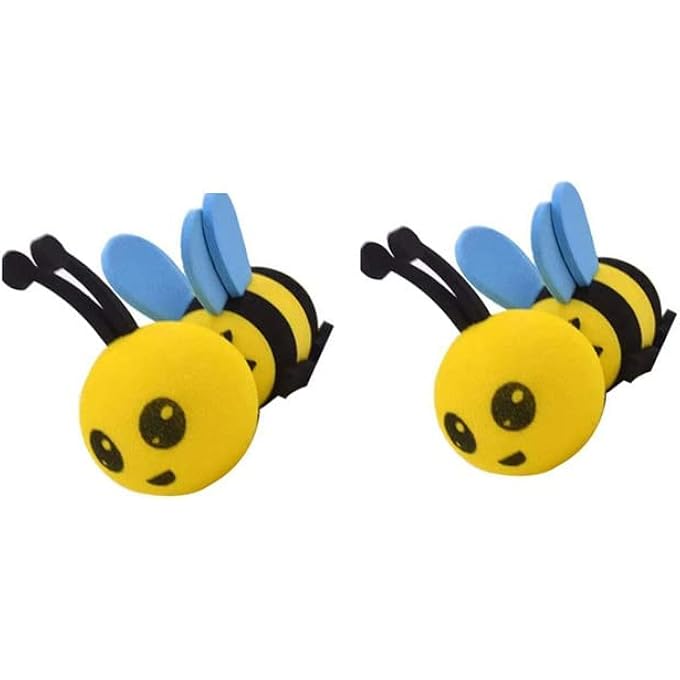 rayihni 2 Pcs Car Antenna Toppers Lovely Honey Bee Car Ariel Toppers EVA Antenna Ball Automobile Roof Decorative Antenna Hat for Car, Truck, Suv Decoration - Image 2