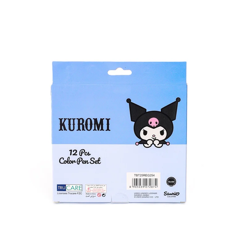 Sanrio  Sanrio Kuromi Ambition 12-Piece School Marker Pen Set for Girls for Women | Best Price UAE