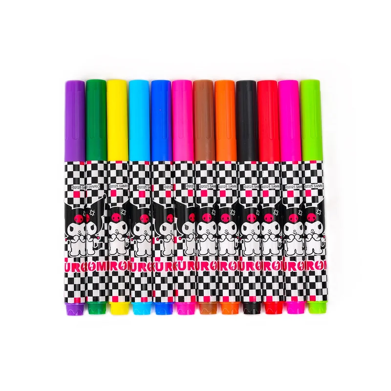 Sanrio  Sanrio Kuromi Ambition 12-Piece School Marker Pen Set for Girls for Women | Best Price UAE