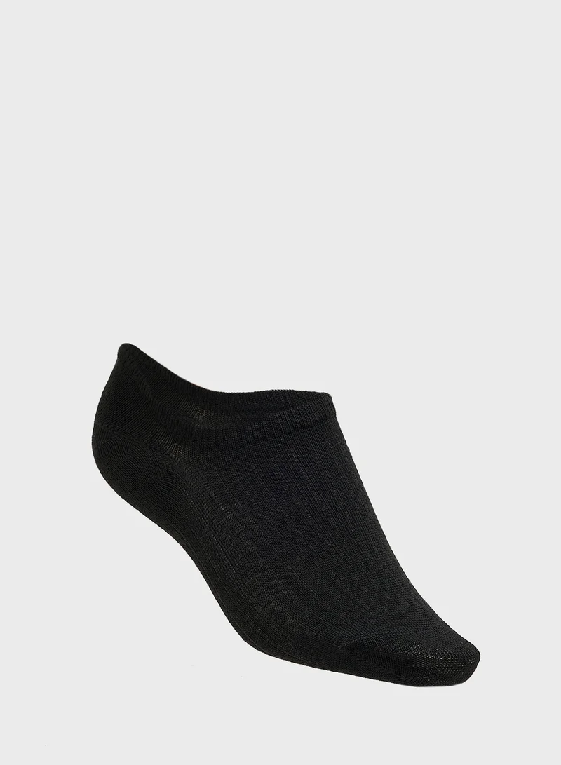 Ginger 3PK Ribbed No Show Socks