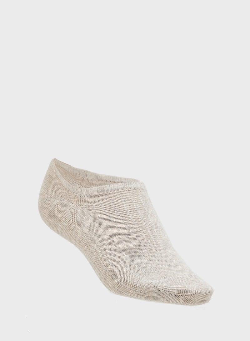 Ginger 3PK Ribbed No Show Socks - Image 3