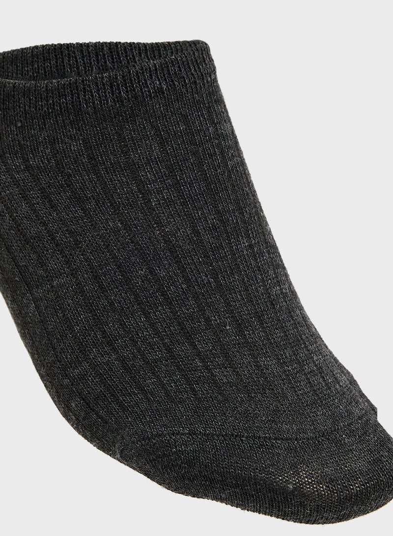 Ginger 3PK Ribbed No Show Socks - Image 5
