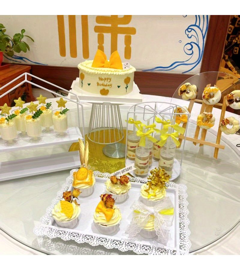 12 Pcs Transparent Cake Mousse Molds Creative Baking Tools Party Supplies Hand Squeezing Fun Shape Molds For Birthday Picnic Graduation Restaurant Catering - Image 5