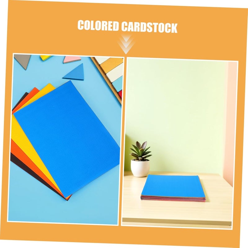 40 Sheets Colored Corrugated Paper for Crafts Thick Cardstock Sheets DIY Art Projects School Supplies Scrapbooking and Handcrafts - Image 3