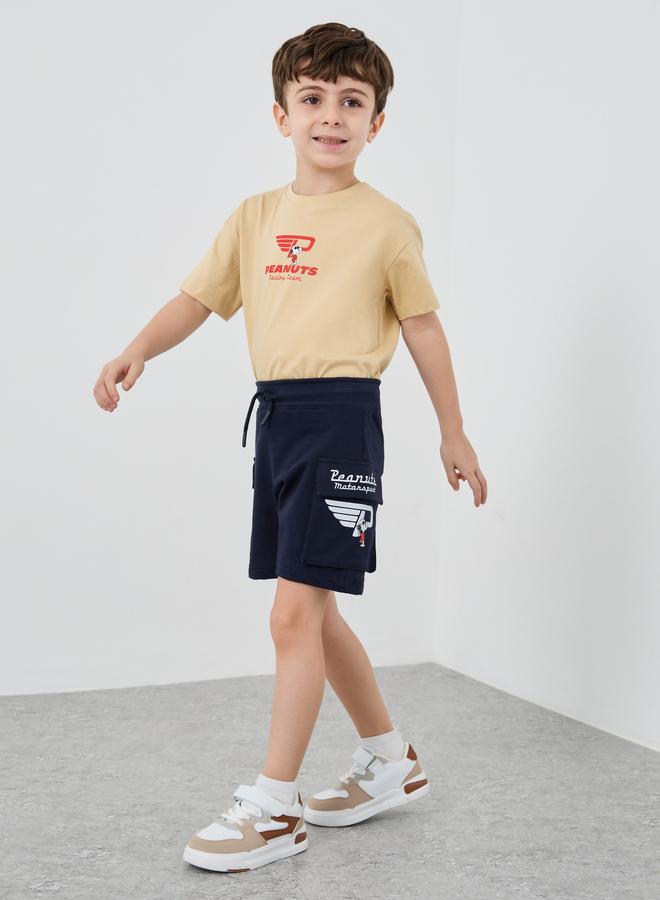 ستايلي شورت بطبعة  برسومات مع رباط - Image 2