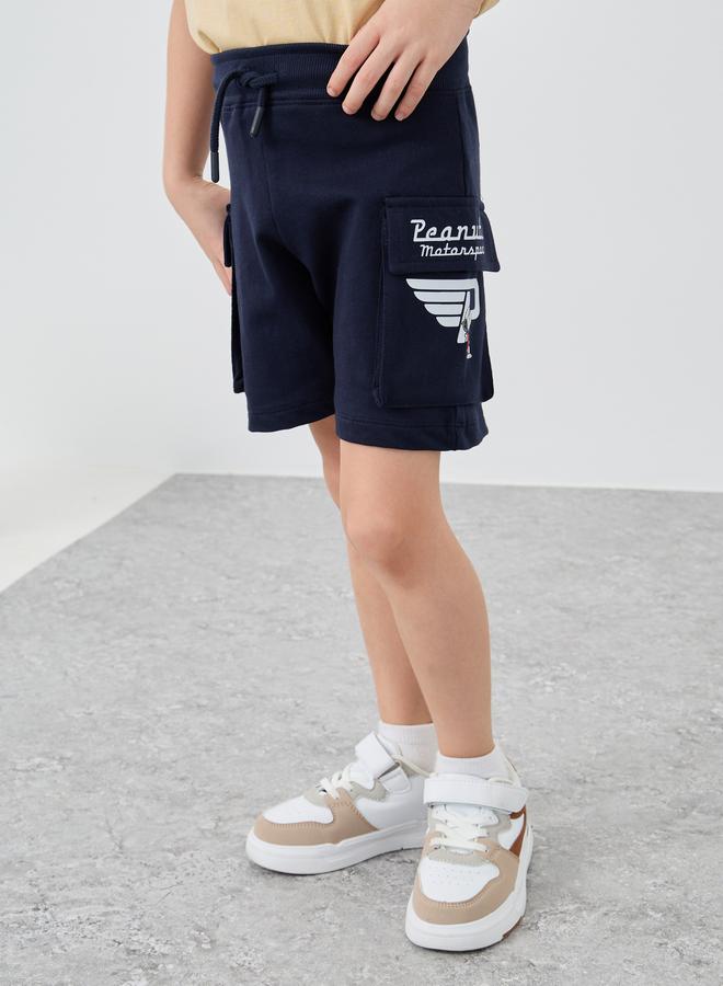 ستايلي شورت بطبعة  برسومات مع رباط - Image 1