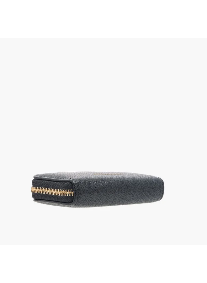 Flora Bella By Shoexpress Women's Textured Wallet with Zip Closure