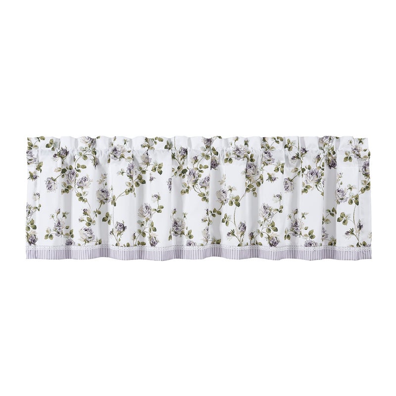 Overstock Five Queens Court Rosemary Lilac Window Straight Valance, Lilac, 72X17 - Image 3