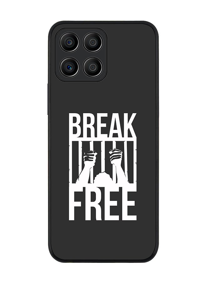 Stylizedd Rugged Black edge case for Honor X6 Slim fit Soft Case Flexible Rubber Edges Anti Drop TPU Gel Thin Cover - Break Free - Image 1