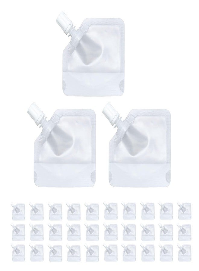 Meprotal 30 pcs 20 ml Travel Size Refillable Empty Squeeze Pouch, Plastic Stand Up Spout Pouch, Clamshell Squeezable Bags for Toiletry, Lotion, Shampoo, Shower Gel - Image 1