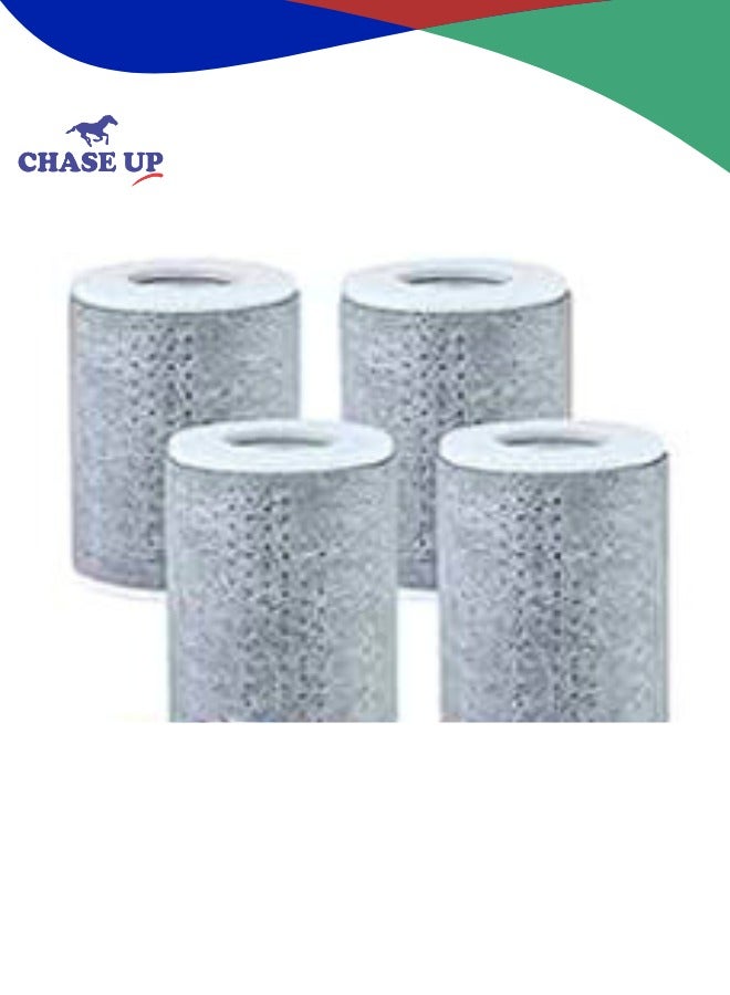 Chase Up Carbon-Fiber Faucet Extender Aerator-Water-Filter - 4pcs 1um Micro-Porous Chlorine Purifier, High Density Sediment Filtration, 1”(D)*1.47”(H) Filtered Cartridge for Swivel Aerator - Image 1