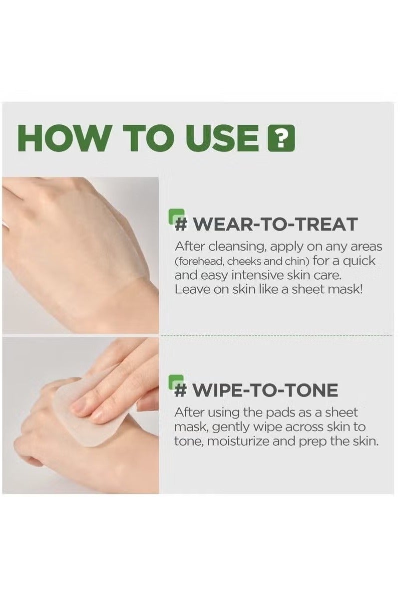 MEDIHEAL Teatree Trouble Facial Toner Pads with Tea Tree & Lactobacillus - Soothing Cotton Pads for Sensitive & Acne Prone Skin - Vegan Face Gauze, 100 Pads - Image 5