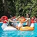 SCS Direct Chicken Fight Inflatable Pool Float Game Set Includes 2 Giant Battle RideOns Flip Your Friends to Win Outdoor Swimming Party Activities Fun w Kids Family Adults Durable PVC Material - Image 4