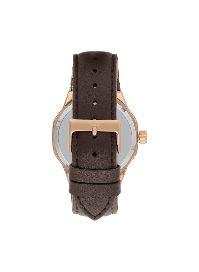 Lee Cooper Men's Leather Automatic Watch LC07904.454 - 43 mm  - Image 3