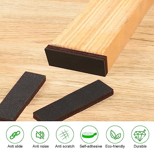 PremiFix Rectangle Non Slip Furniture Pads 8 Pieces 1.5x5 inch, Anti Slip Rubber Furniture Pads, Furniture Grippers for Hardwood Floors, Rubber Furniture Feet - Image 4