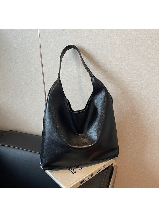 كيفية حقيبة يد نسائية عبر الجسم، تصميم بسيط، قوام جلد ناعم، موضة عتيقة، حقيبة يومية غير رسمية، سعة كبيرة، للأم وابنتها. - Image 5