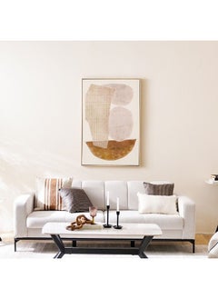 DANUBE HOME Cyprus Canvas Geometry Euphoria 1 Framed Wall Art | Modern Abstract Geometric Home Decor | Premium Canvas Painting For Living Room, Bedroom & Office 82.6X122.6Cm  - Image 3