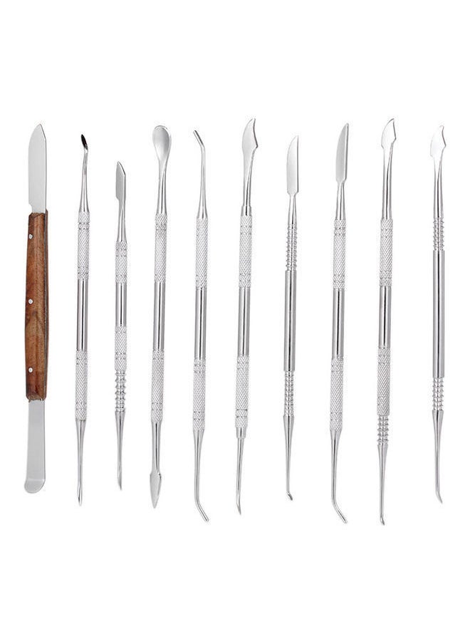 NIBEMINENT 10-Piece Stainless Steel Dental Wax Carving Tool Set  - Image 5