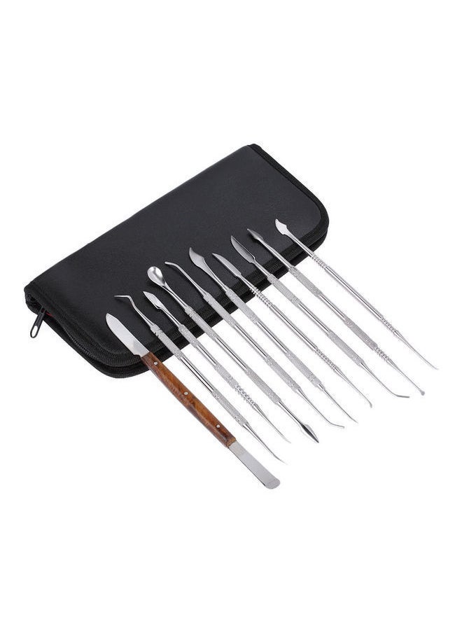 NIBEMINENT 10-Piece Stainless Steel Dental Wax Carving Tool Set  - Image 4