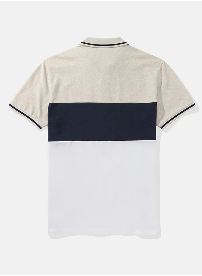 امريكان ايجل Logo Colorblock Polo Shirt