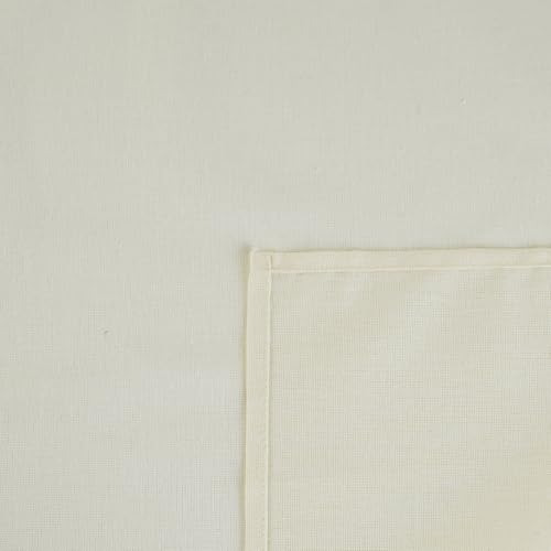 INFEI Solid Color Blended Thin Dinner Cloth Napkins - Set of 12 (40 x 40 cm) - for Events & Home Use (Cream) - Image 2