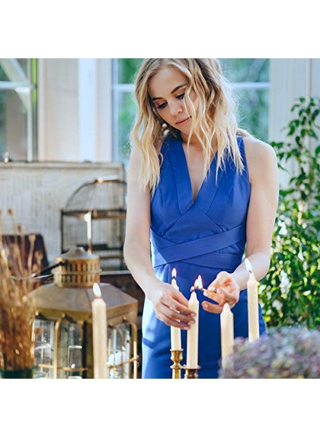 RAMBUE 7 Inch Ivory Taper Candles 6 Hour Burning Candle Decorate Your Dinner Wedding Table Dripless and Smokeless Candle Unscented Fits Most candlesticks -20 Pack Household Candles - Image 3