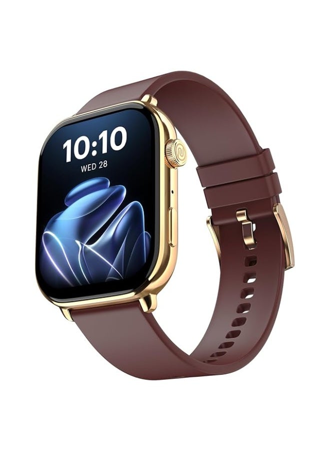 Noise Pulse 4 Max Smart Watch with AI Create (India'a 1st Ever with Unlimited Watch Faces), AI Search, 1.96" AMOLED Display, Functional Crown, Premium Metallic Finish, Health Suite (Deep Wine) - Image 1