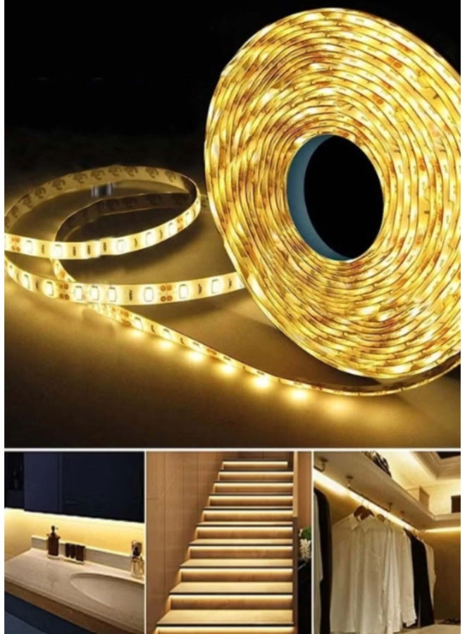 ركس شريط اضاءة LED بلون Warm White شريط مرن 5 متر قابل للتقطيع و التعديل مناسب للتنسيق الغرف و المطبخ LED-3 - Image 2